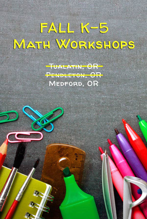 Fall K-5 Math workshops